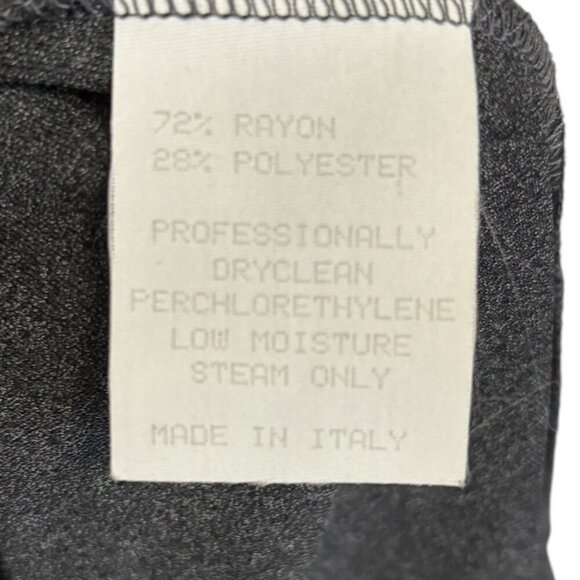 MARINA SPADAFORA Italy Shirt Dress NWT Dark Charcoal 4 Button Cuff Size 8 Med - Picture 8 of 8